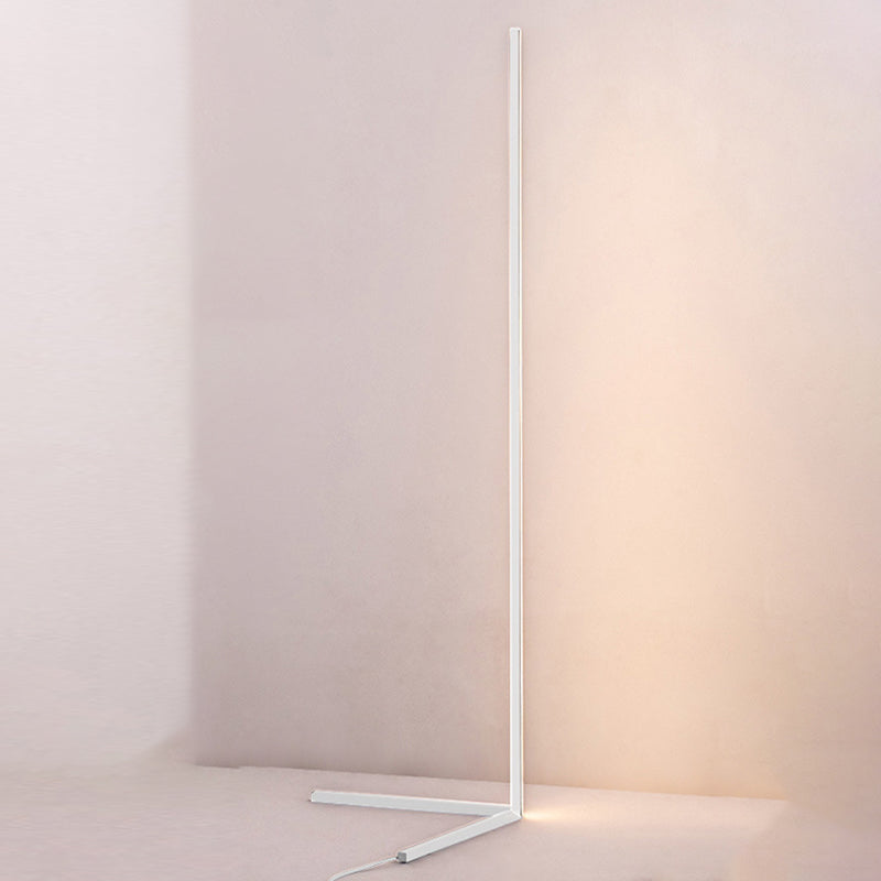 Richtige LED -Bodenbeleuchtung Nordischer Metall -Wohnzimmer Ecklampe Metallstil