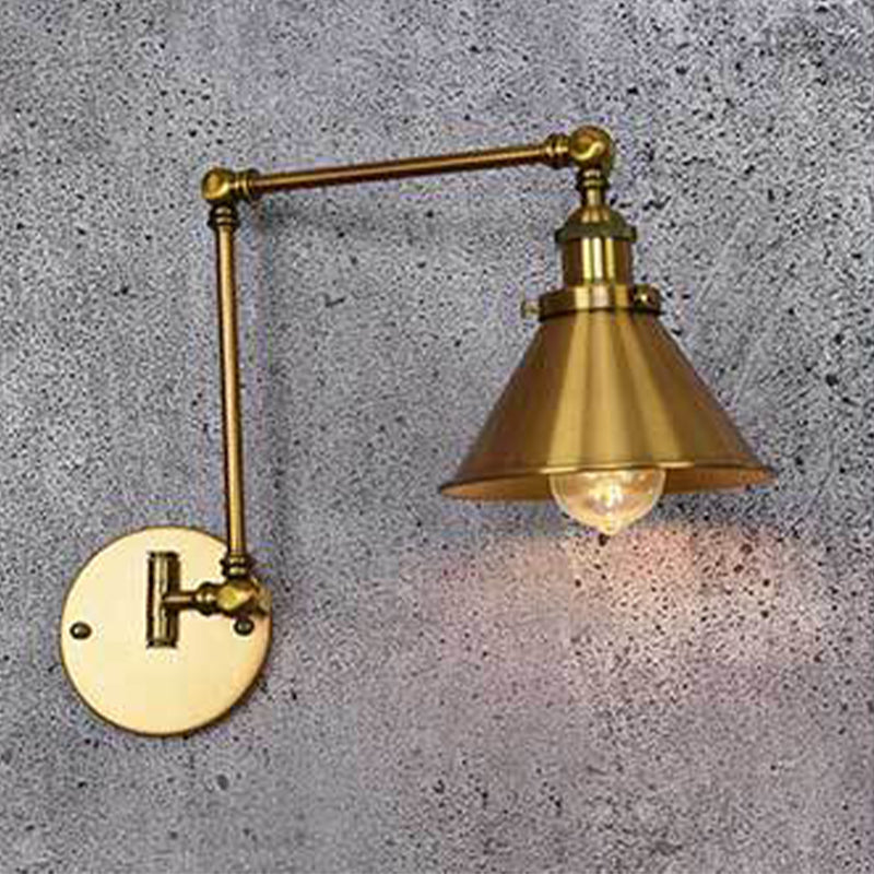 Gold Finish Verstellbares Armwand Licht einfach