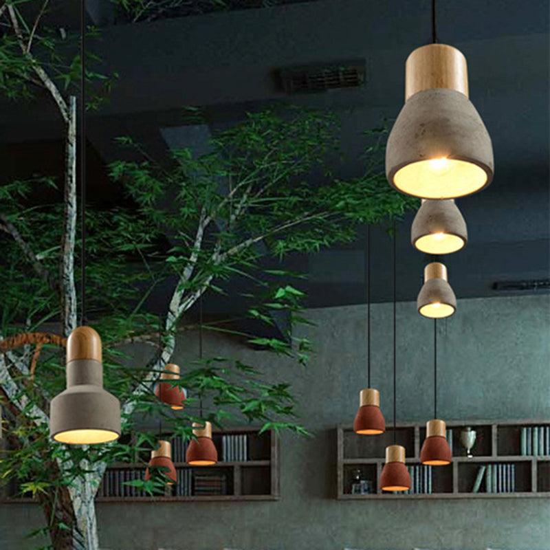 Lampada a ciondolo a testa di stile semplice moderno per soggiorno per la camera da letto del soggiorno