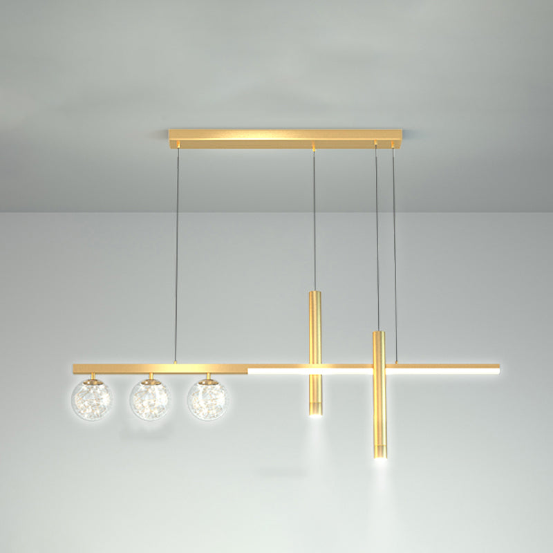 6 Heads LED Island Lighting Contemporary Ceiling Pendant Light for Dining Room