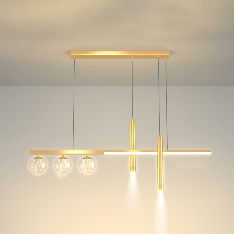 6 Heads LED Island Lighting Contemporary Ceiling Pendant Light for Dining Room