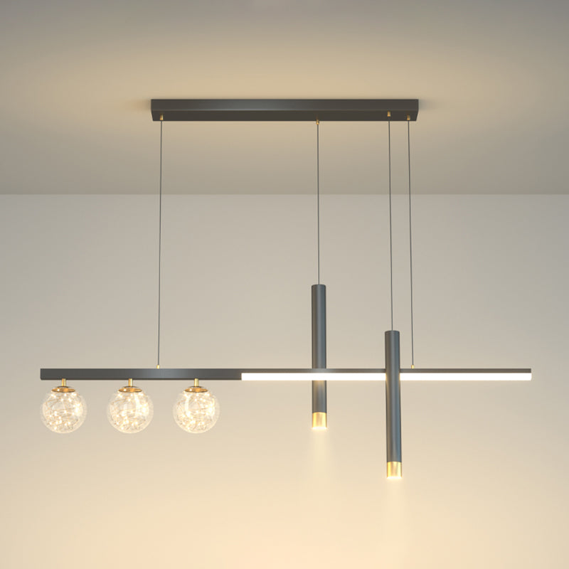 6 Heads LED Island Lighting Contemporary Ceiling Pendant Light for Dining Room