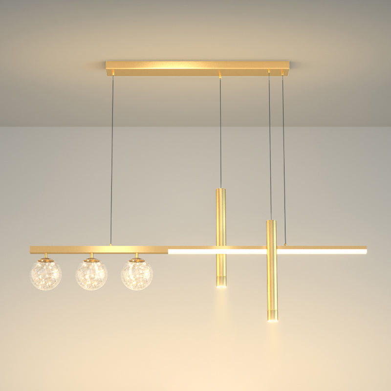 6 Heads LED Island Lighting Contemporary Ceiling Pendant Light for Dining Room