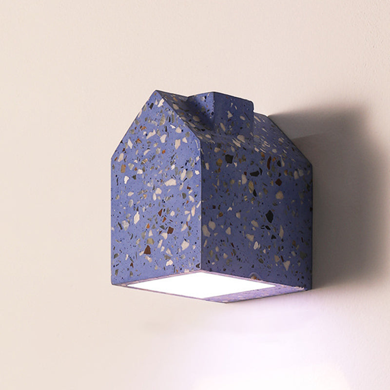Terrazzo Flush Mount Wall Donce Modern 1 luces de la casa Iluminación de pared para sala de estar
