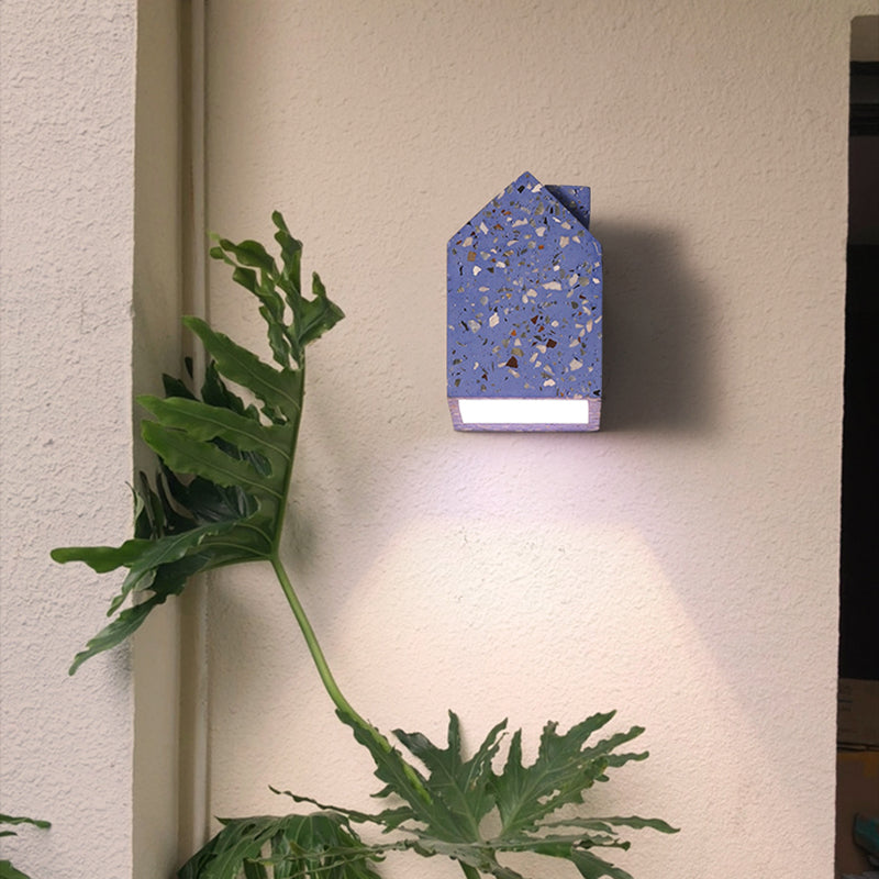 Terrazzo Flush Mount Wall Donce Modern 1 luces de la casa Iluminación de pared para sala de estar