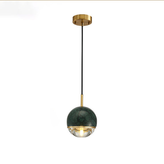 Marble Kit de lampe suspendue en marbre One Head Copper pour salle à manger de chambre à coucher