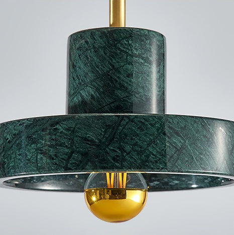 Contemporary Simple One-blub Marble Pendant Light for Bedroom Dinning Room