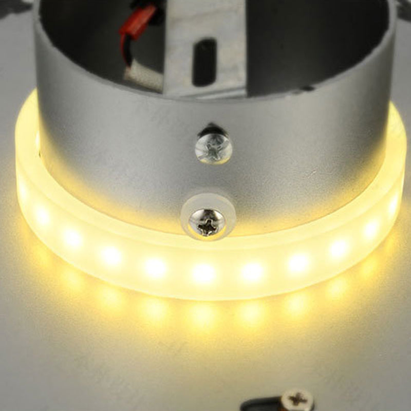 Lámpara de pared de luz de 1 luz moderna con sombra de piedra para restaurante