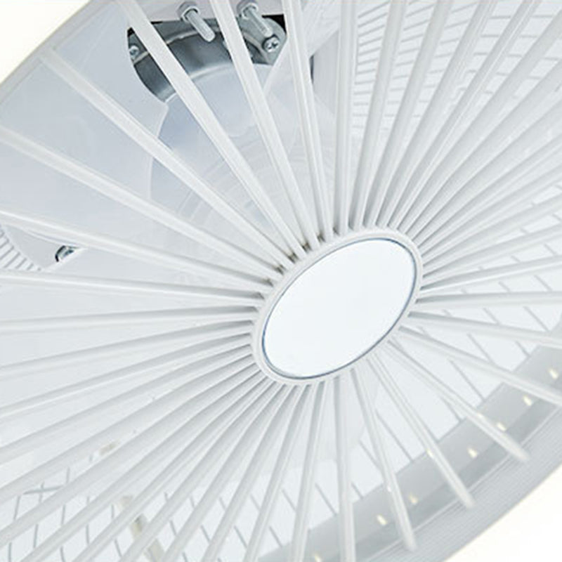 Kreisförmige Wohnheimzimmer LED Deckenlüfter Beleuchtung Metallmakaron unsichtbarer Blüterhalterung
