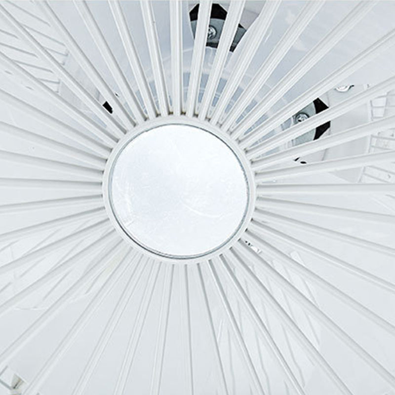 Kreisförmige Wohnheimzimmer LED Deckenlüfter Beleuchtung Metallmakaron unsichtbarer Blüterhalterung