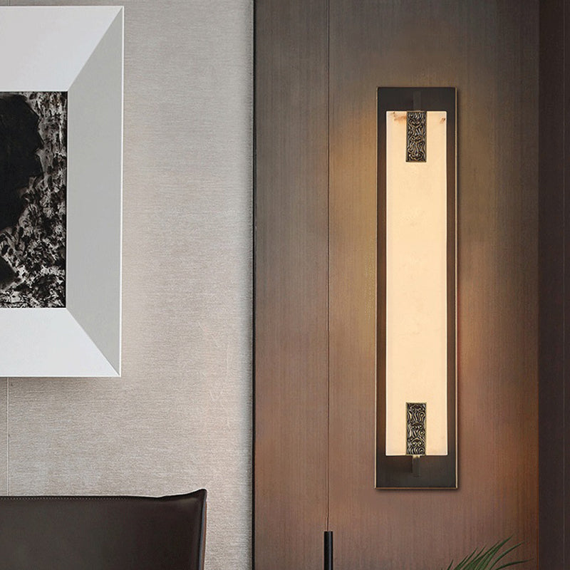 Pronzo della parete di marmo leggero regolabile contemporaneo per corridoio e scala del comodino