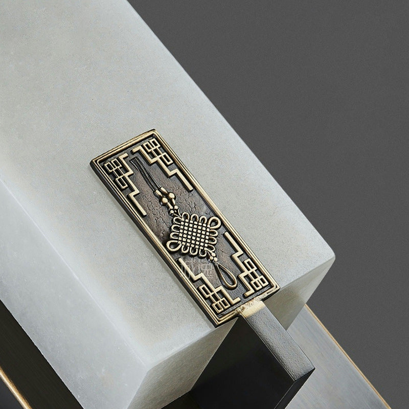 Pronzo della parete di marmo leggero regolabile contemporaneo per corridoio e scala del comodino