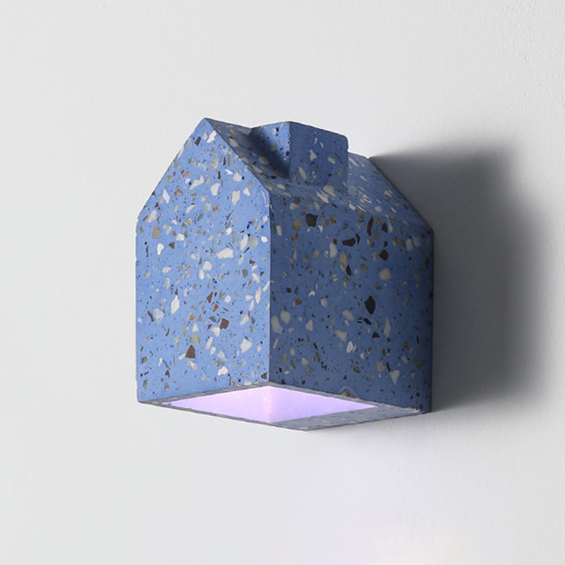 Lampada da parete della casa moderna lampada montata a parete a 1 luce con tonalità di pietra