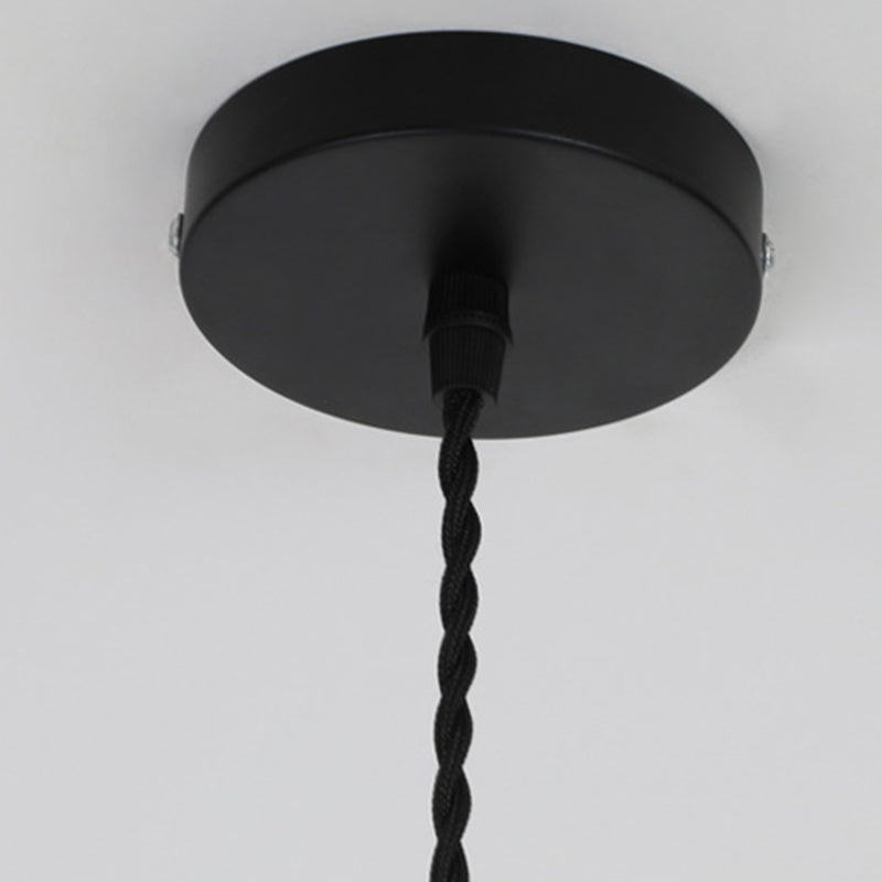 Éclairage de pendentif de ciment à tête simple simple contemporain pour salle d'étude de bar