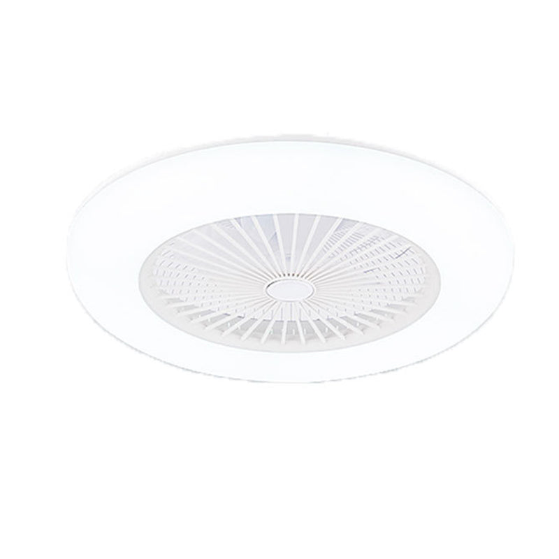 Acrylrad -förmiges halb Flush Light Makkaronstil LED -Deckenventilator Licht für Schlafzimmer