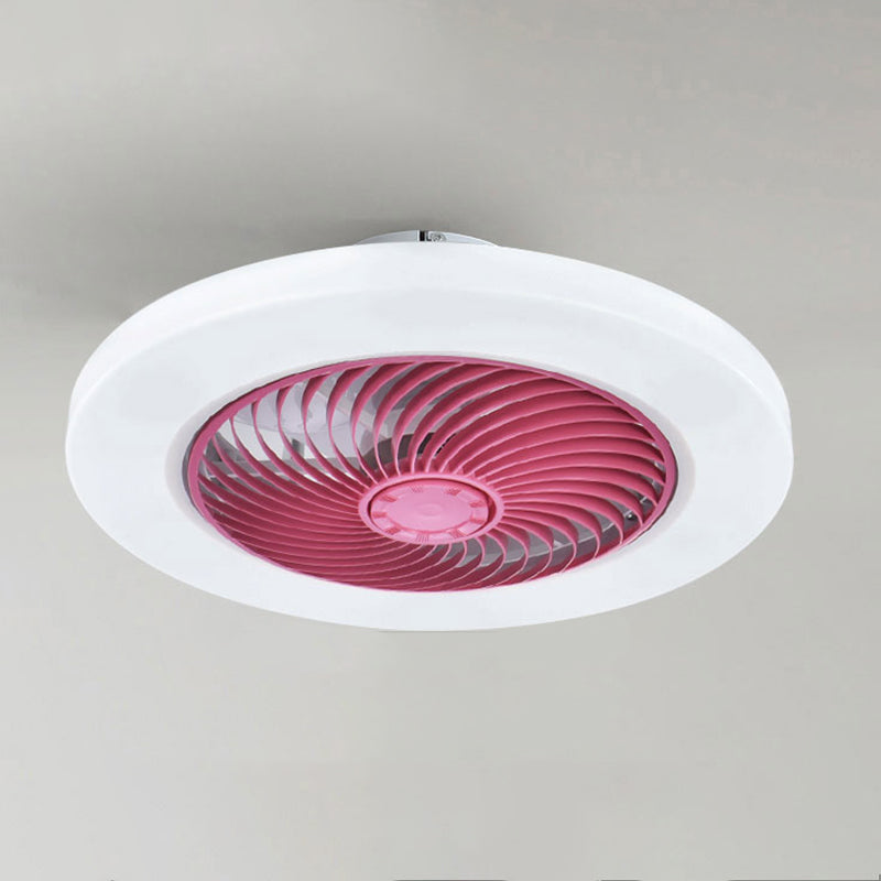 Gerade geschnittene runde Lüfterlampe Einfachheit Acryl-Esszimmer LED Semi Flush Light