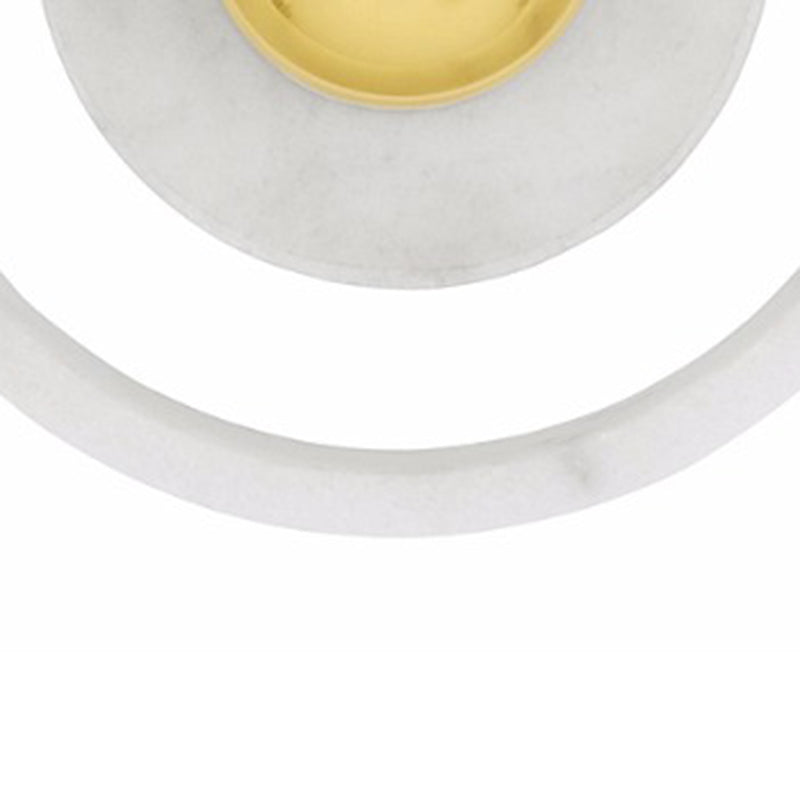 Bowl Wall Light Fixture Modern 1-Light White Wall Mounted Lamp for Restaurant