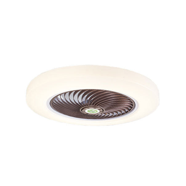 Makkaronstil Rundlüfter Lüfter Licht Acryl Schlafzimmer LED Semi Flush Mount Leuchte