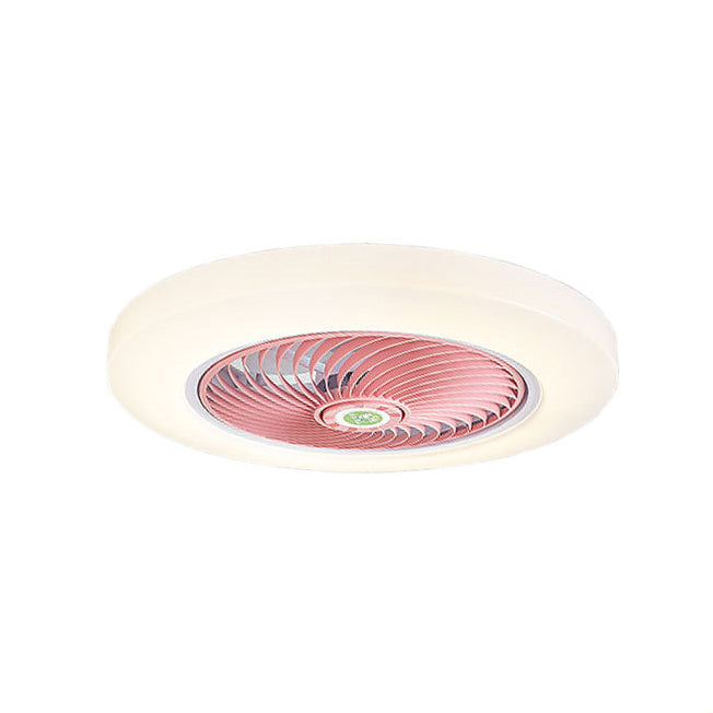 Makkaronstil Rundlüfter Lüfter Licht Acryl Schlafzimmer LED Semi Flush Mount Leuchte