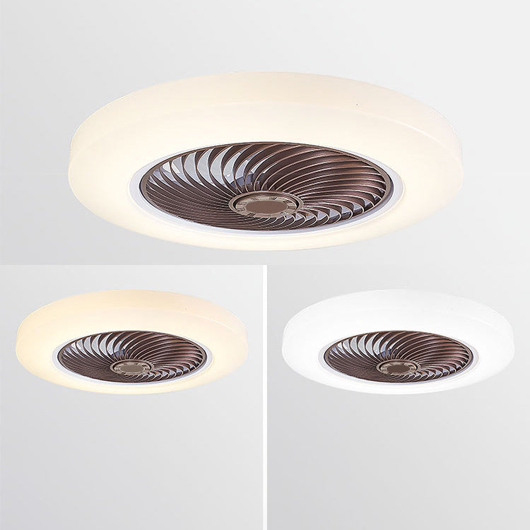 Makkaronstil Rundlüfter Lüfter Licht Acryl Schlafzimmer LED Semi Flush Mount Leuchte