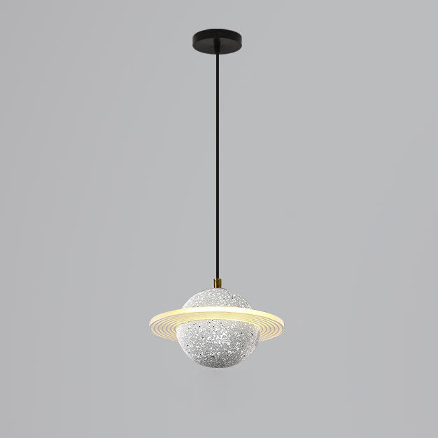 Éclairage à boule de ciment moderne Light Light 8W LED LED Single Head Drop Light pour la chambre