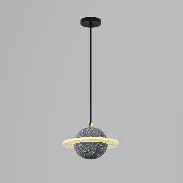 Éclairage à boule de ciment moderne Light Light 8W LED LED Single Head Drop Light pour la chambre