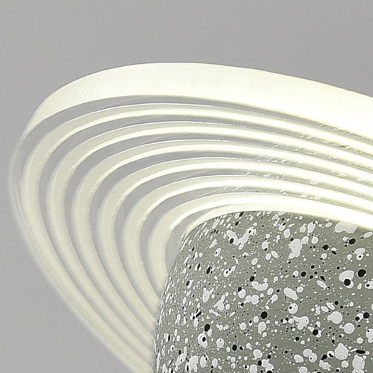 Éclairage à boule de ciment moderne Light Light 8W LED LED Single Head Drop Light pour la chambre