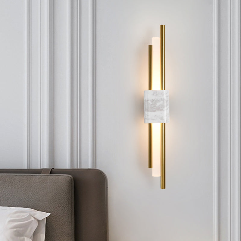 Lampada a parete a 1 luci lampada moderna a parete a parete con tonalità acrilica bianca