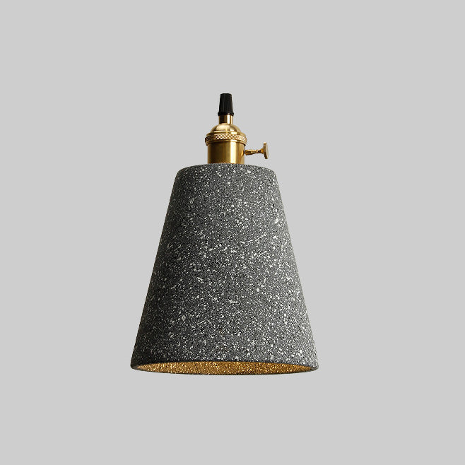 Contemporary Cement Pendant Lighting One Head Pendant Lamp for Bar Study Room