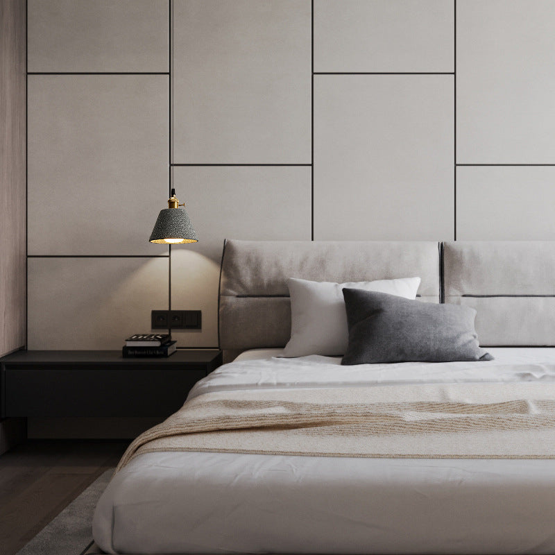 Contemporary Cement Pendant Lighting One Head Pendant Lamp for Bar Study Room