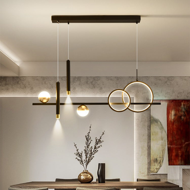 Aluminum LED Island Lighting Contemporary Ceiling Pendant Light for Dining Room