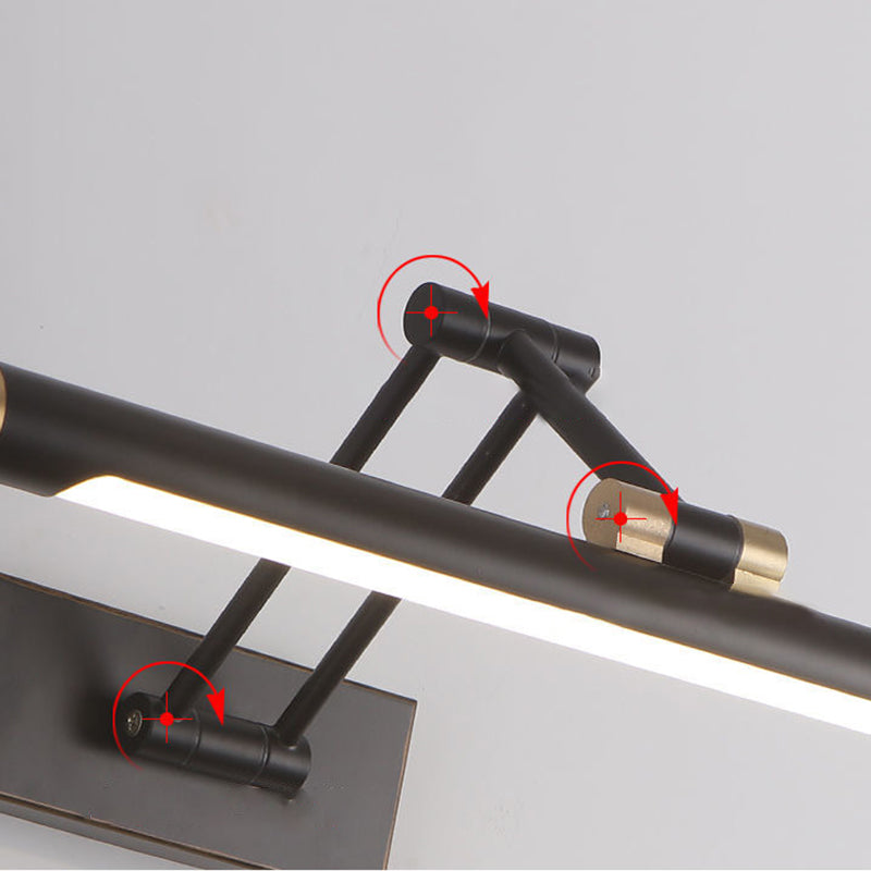 Eenvoud ijdelheid licht met acryl tint led wandmontage lamp spiegel voorlicht