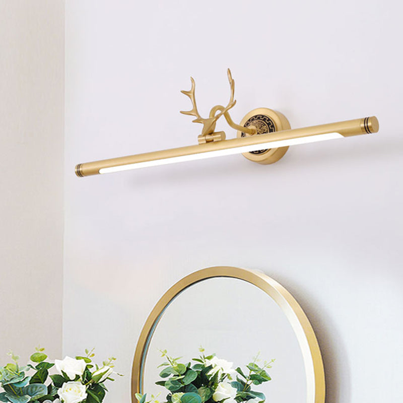 Metal Vanity Light Mid Century Modern Wall Mount Light LED Mirror Front Light