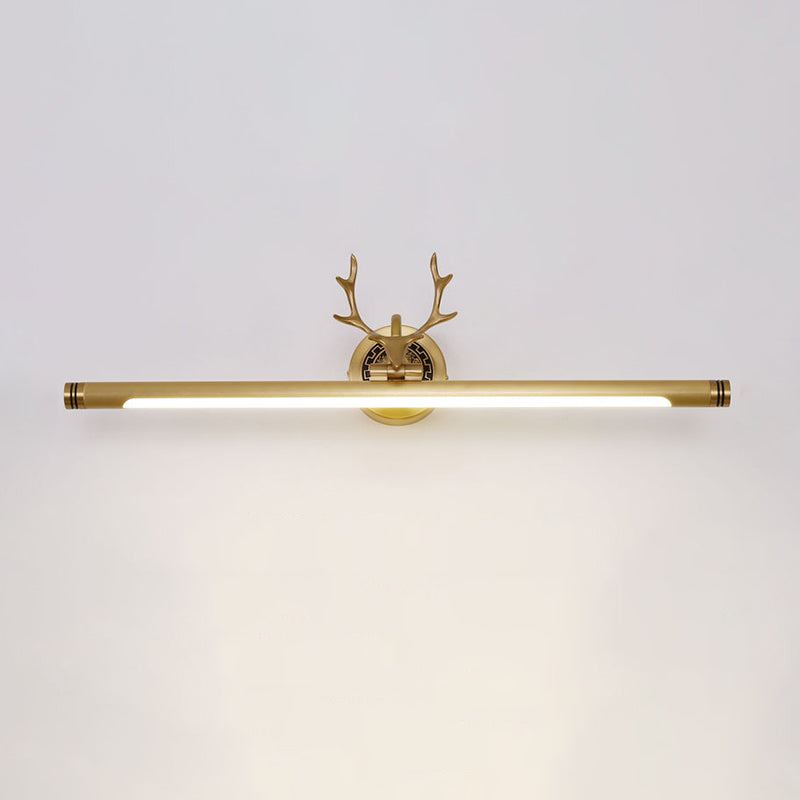 Metal Vanity Light Mid Century Modern Wall Mount Light LED Mirror Front Light