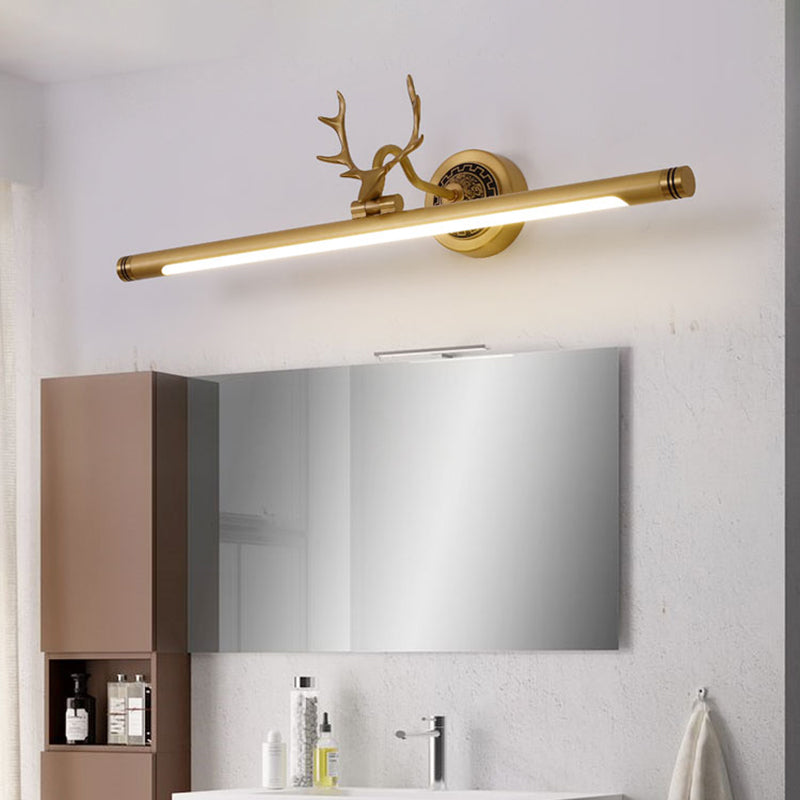 Metal Vanity Light Mid Century Modern Wall Mount Light LED Mirror Front Light