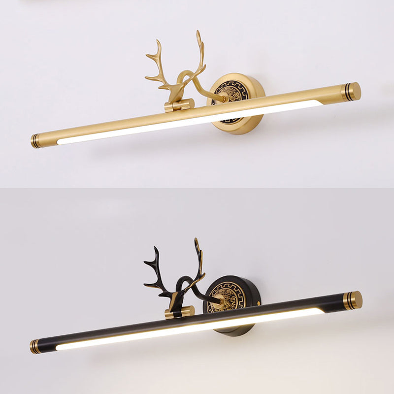 Metal Vanity Light Mid Century Modern Wall Mount Light LED Mirror Front Light