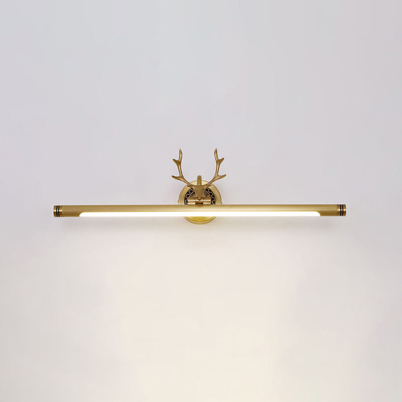 Metal Vanity Light Mid Century Modern Wall Mount Light LED Mirror Front Light