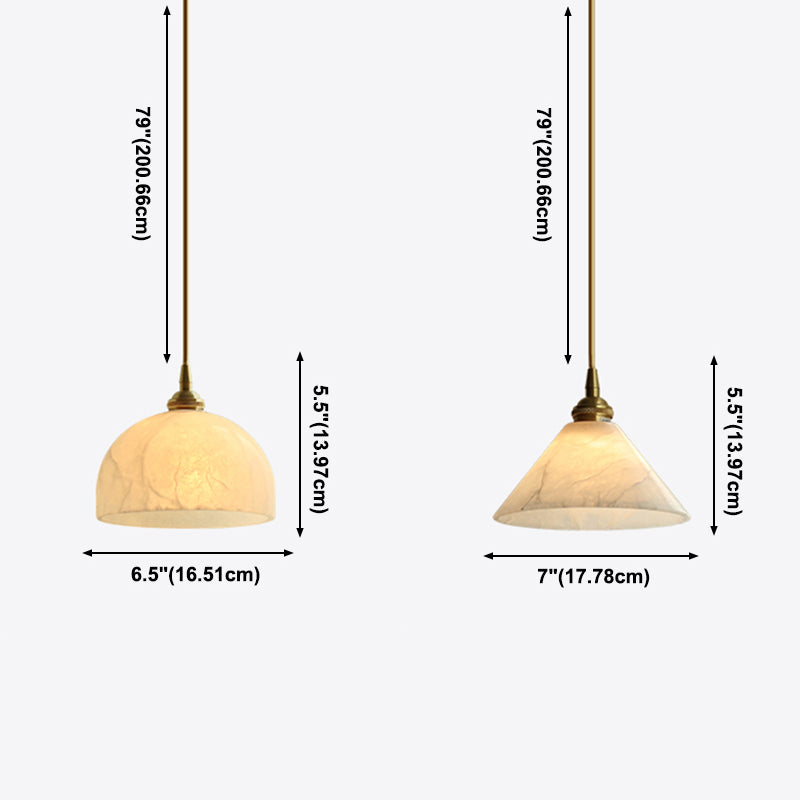 Modern Minimalism Marble Pendant Light Fixtures for Drawing Room Coffee Shop Dining Room