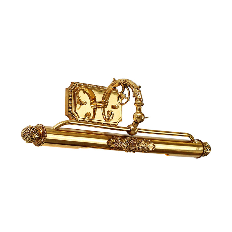 30"/22" Long Vanity Light with Antler Mid Century Modern Wall Mount Light in Gold