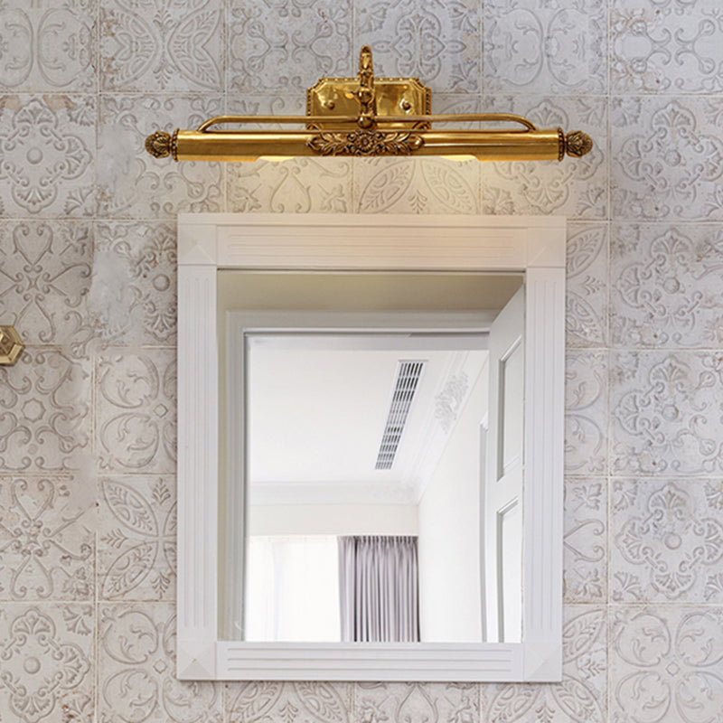 30"/22" Long Vanity Light with Antler Mid Century Modern Wall Mount Light in Gold