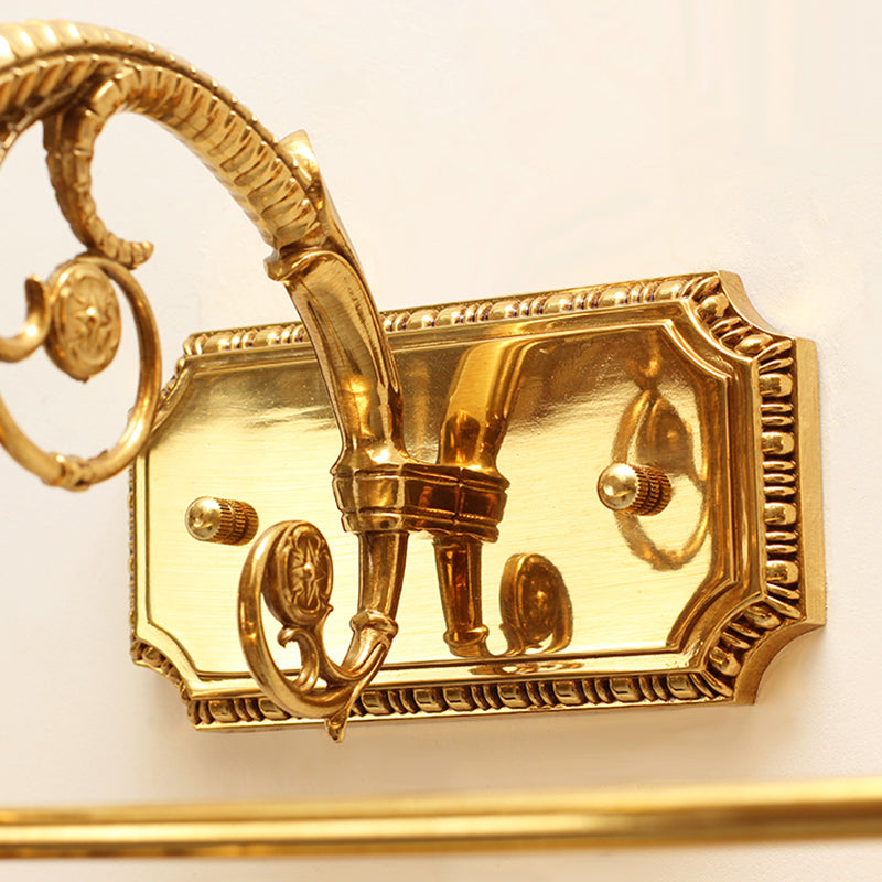 30"/22" Long Vanity Light with Antler Mid Century Modern Wall Mount Light in Gold