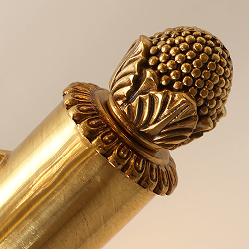 30"/22" Long Vanity Light with Antler Mid Century Modern Wall Mount Light in Gold