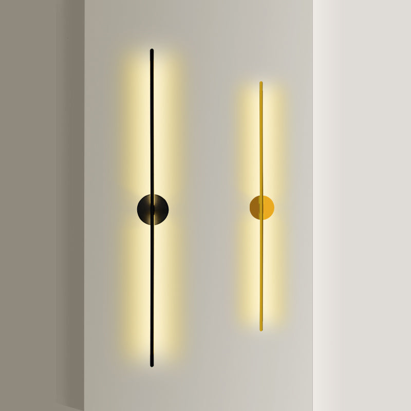 Metalen wandlicht SCONCES LED HEDENDAAGE WANDELEMENTEN LICHTBEWIKT IN ZWART/GOUD