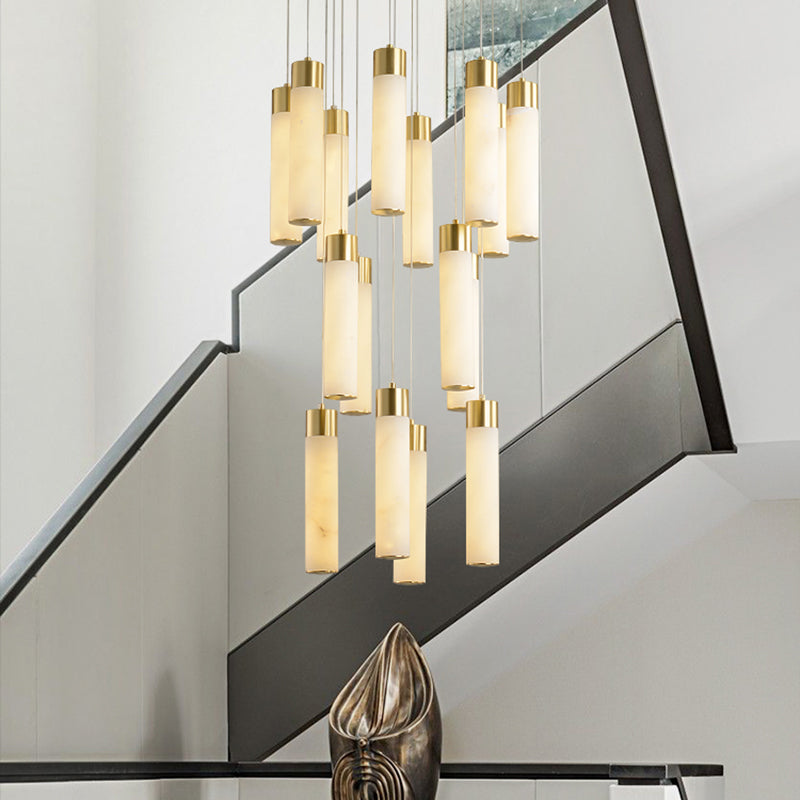 Techo de lámpara LED de mármol contemporánea para el salón de la sala de estar