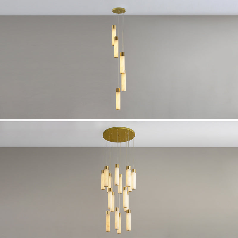 Techo de lámpara LED de mármol contemporánea para el salón de la sala de estar