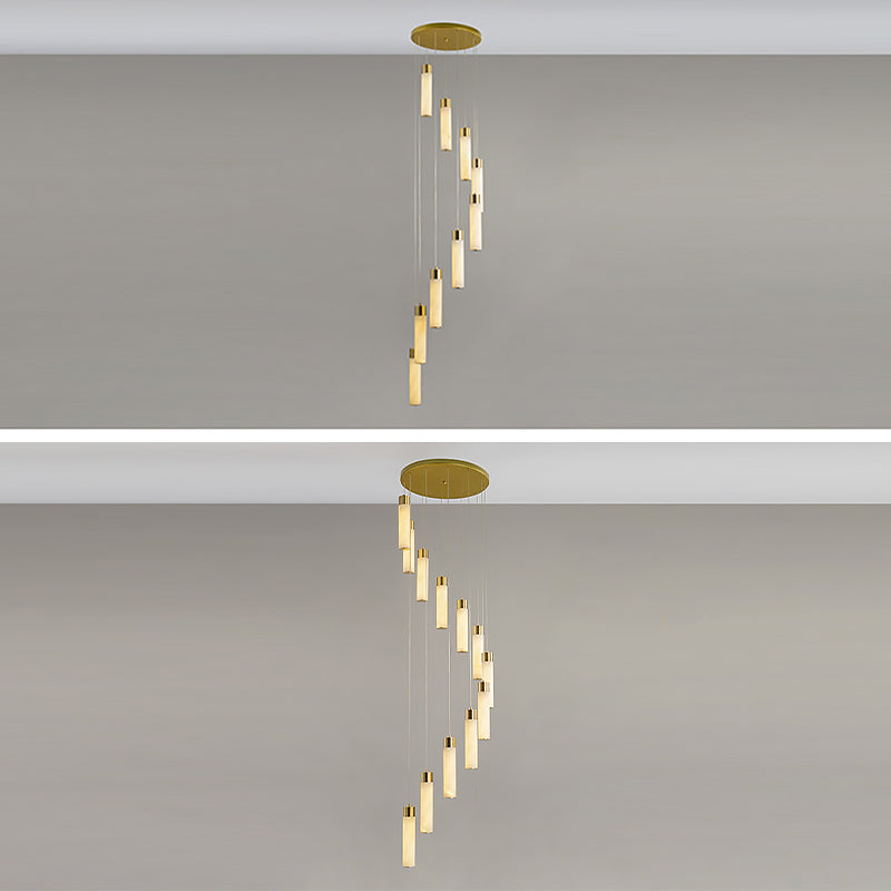 Techo de lámpara LED de mármol contemporánea para el salón de la sala de estar