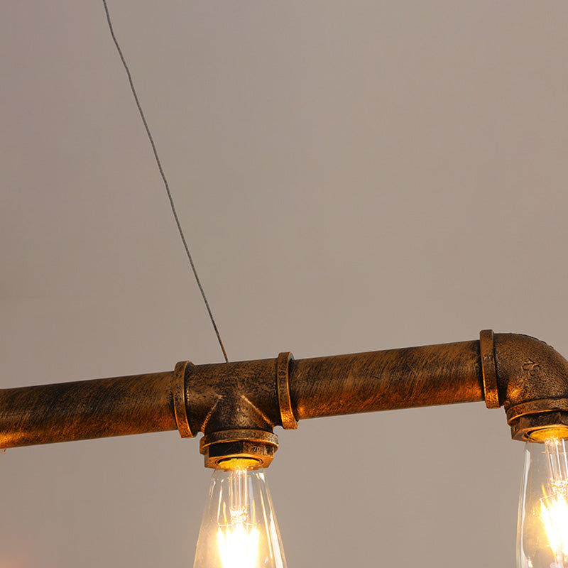 Lampadario il lampadario lineare in stile lampadario lineare di arrugginitura in metallo