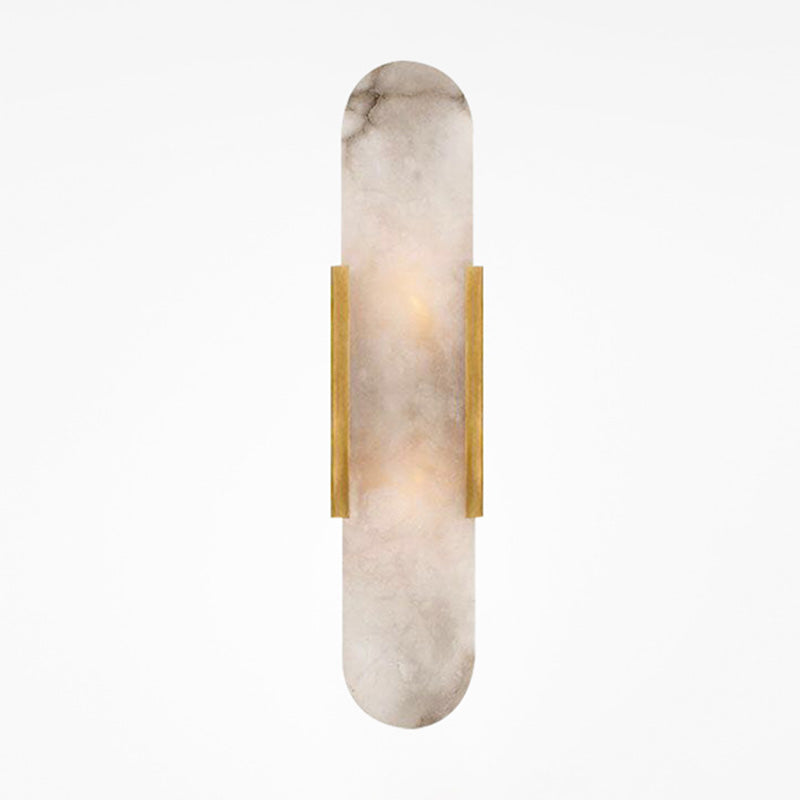 Luz de pared de luz LED contemporánea con sombra de mármol para dormitorio