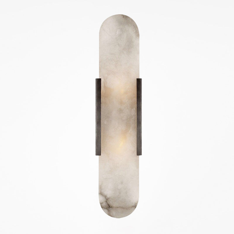 Luz de pared de luz LED contemporánea con sombra de mármol para dormitorio