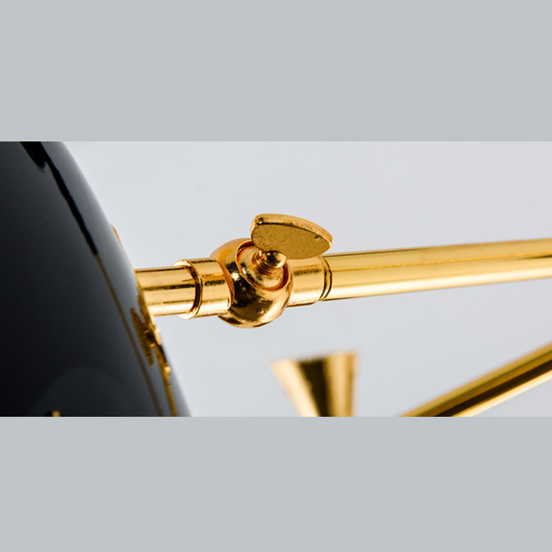 Postmodern 10 CHANDELIER LIGHTES ACCULTURS METAL ET VERRE PROSIDE CHANDELIER POUR CAFE